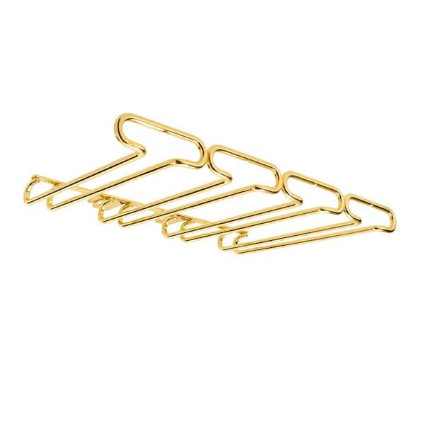 Rev-A-Shelf Brass 11 in. Quad Under Cabinet Glass and Stemware Holder