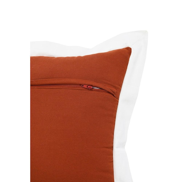 Red Rust Boho Lumbar Throw Pillow Cover 14X36, Decorative Long