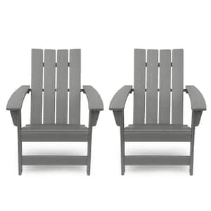 Encino Grey Wood Adirondack Chair (2-Pack)