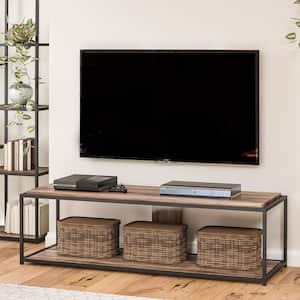 Ameriwood Home Machias TV Stand for TVs up to 65 in., Weathered Oak