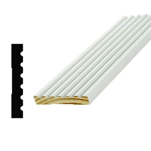 Alexandria Moulding WP 285 9/16 in. x 3-1/2 in. Pine Primed Finger-Jointed Casing