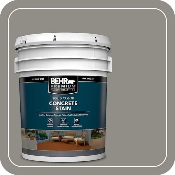 5 Gal. #PFC-69 Fresh Cement Solid Color Flat Interior/Exterior Concrete Stain