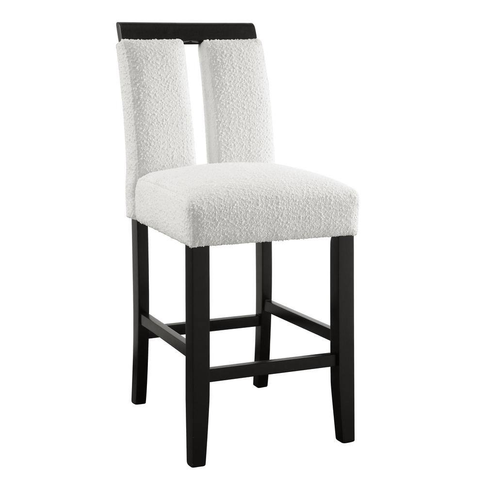 Furniture of America Quincie Black And White Boucle Polyester
