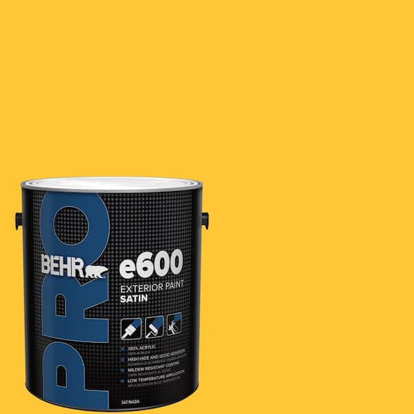 1 gal. #330B-7 Sunflower Satin Exterior Paint
