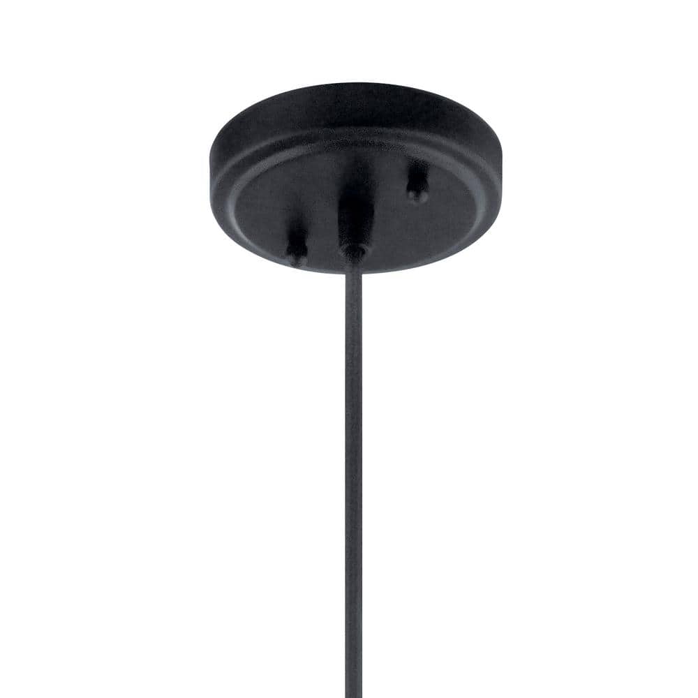 Zailey Black Glass 10.75" Indoor/Outdoor Pendant Light