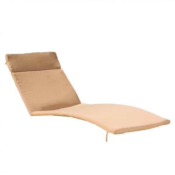 Noble House Salem Caramel Deep Seating Outdoor Patio Chaise Lounge Cushion