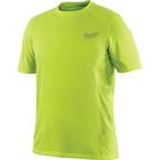 Men's Small Workskin High Visibility Yellow Light Weight Performance Shirt