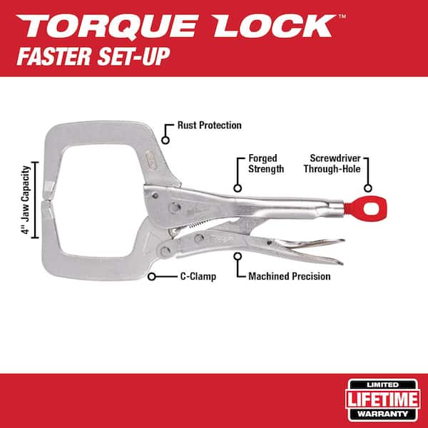 Milwaukee 48-22-3509 9 Long Nose Torque Lock Locking Pliers