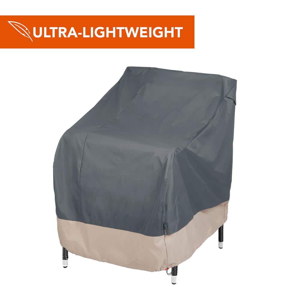 Renaissance Ultralite Water Resistant Outdoor Patio Chair Cover, 27 in. W x 34 in. D x 31 in. H, Gray price history on PriceWatchPro