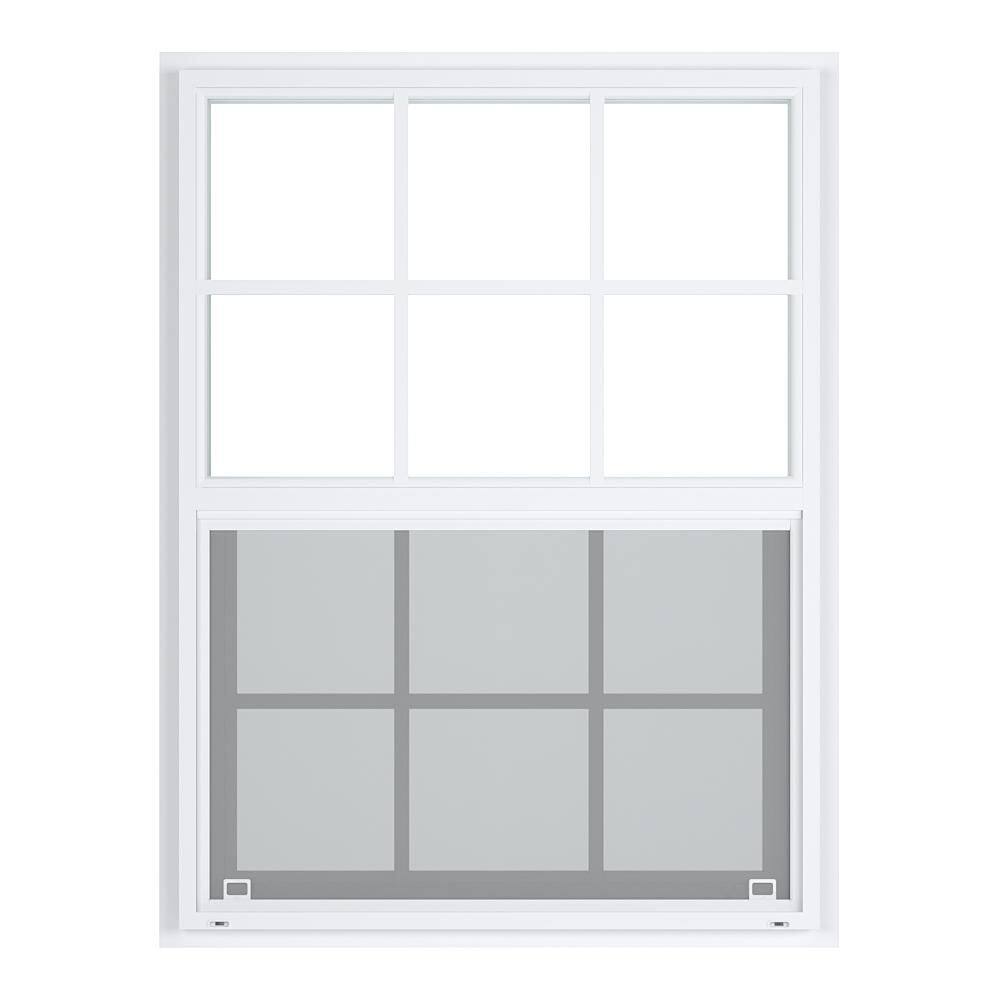 Ply Gem 36.25 in. x 49.875 in. 400 Series White Aluminum Single