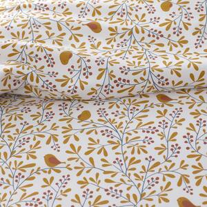 Company Cotton Alexandria Wrinkle-Free Bird Branch Orange King Sateen Duvet Cover