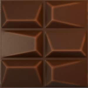19 5/8 in. x 19 5/8 in. Stratford EnduraWall Decorative 3D Wall Panel, Aged Metallic Rust (12-Pack for 32.04 Sq. Ft.)
