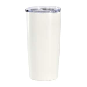 Marina 18oz stainless steel Thermal Tumbler with Acrylic Lid in Cream