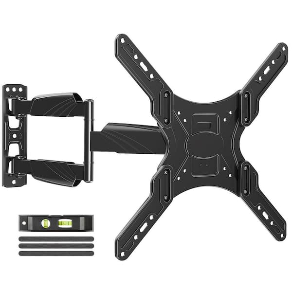 Retractable Full Motion Wall Mount for 26 in. - 60 in. TVs Swivel Tilt Sturdy Bracket Max VESA 400 x 400 mm 88 lbs.