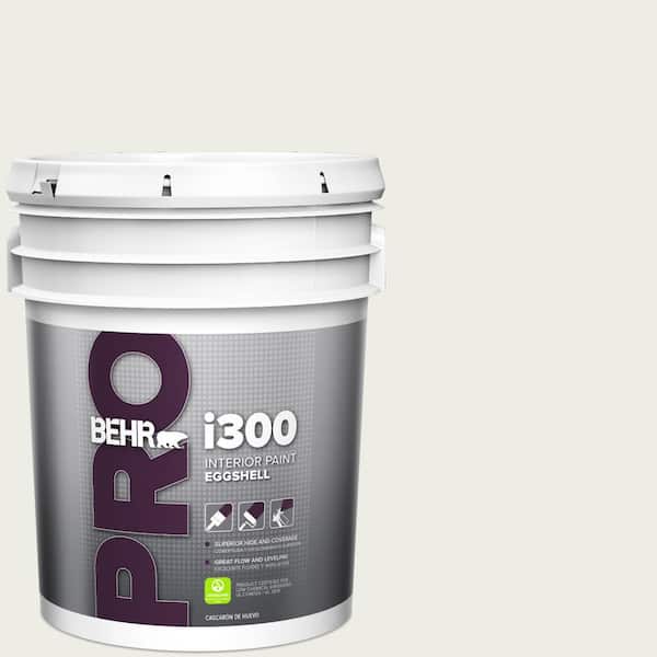 BEHR PRO 5 gal. Designer Collection #DC-013 Harmonious White Eggshell Interior Paint