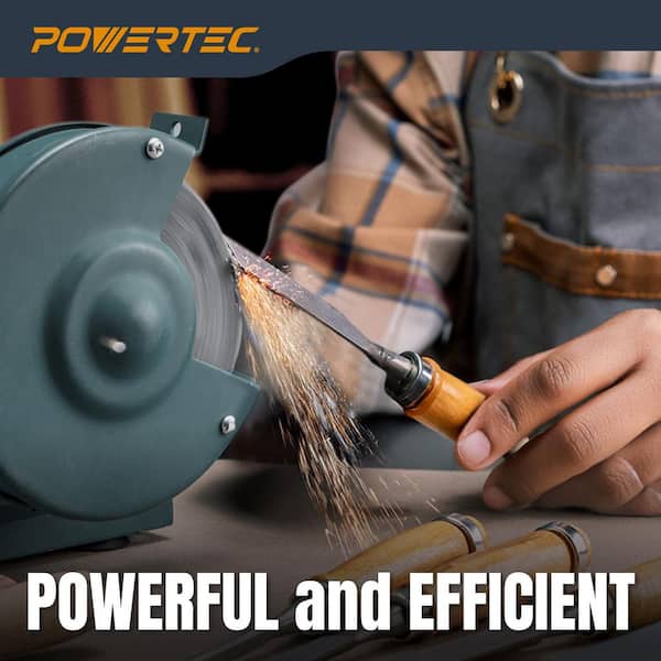8 in. x 1 in. 36-Grit 5/8 in. Arbor Aluminum Oxide Grinding Wheel for Bench Grinder