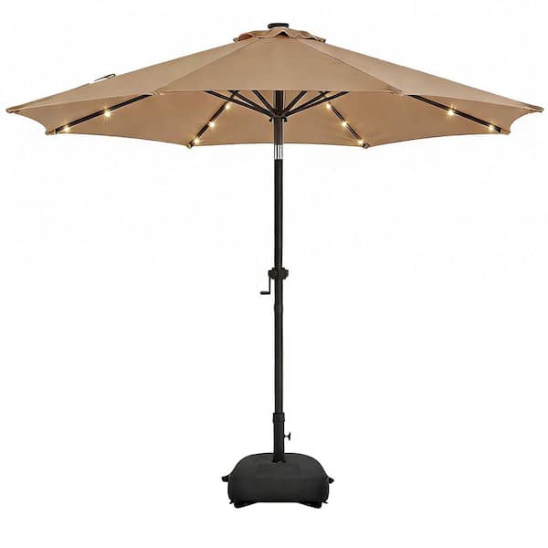 crate and barrel patio umbrellas 9' Dome Black Outdoor Patio Umbrella + Reviews