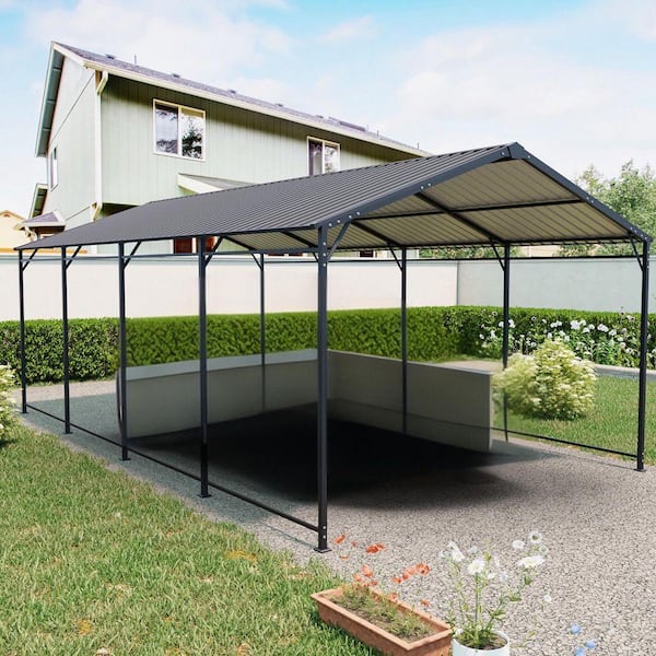 Coporesell 12 ft. x 21 ft. x 9 ft. Outdoor Heavy Duty Carport