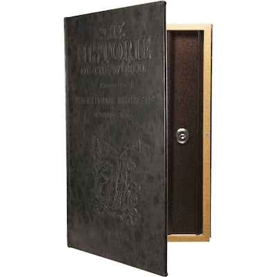 BARSKA 0.02 cu. ft. Steel Hidden Dictionary Book Lock Box Safe with Key ...