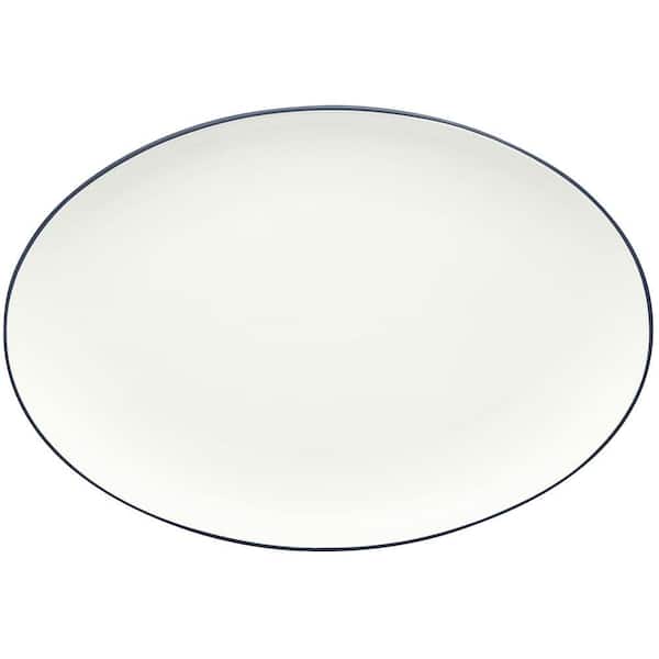 Colorwave Navy 16 in. (Dark Blue) Stoneware Oval Platter