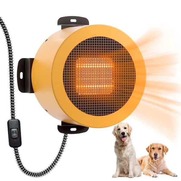 TURBRO 400-Watt 6.7 in. H Neighbor Hood Dog House Electric Ceramic Space Heater 10 ft. Anti Bite Cord Waterproof Control