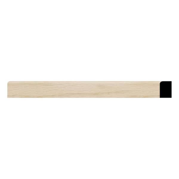 WM52 0.44 in. D x 0.75 in. W x 96 in. L Wood (White Oak) Shoe Moulding