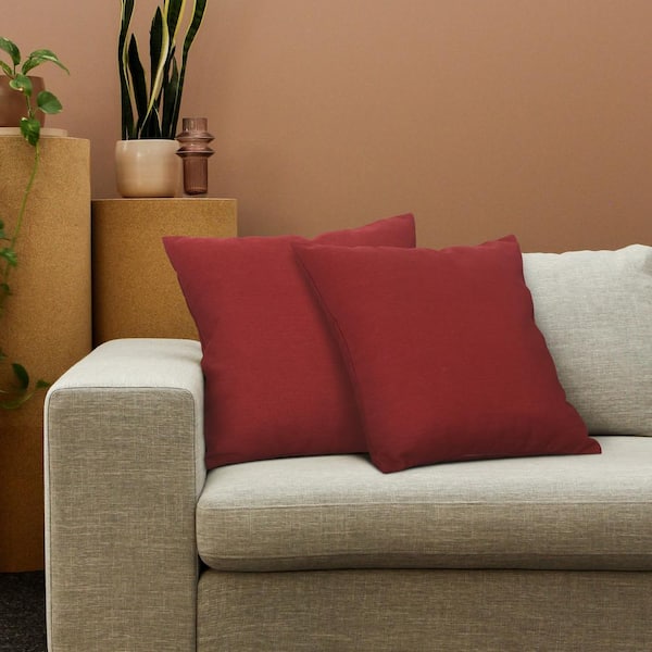 Cushion Ideas for Red Sofas