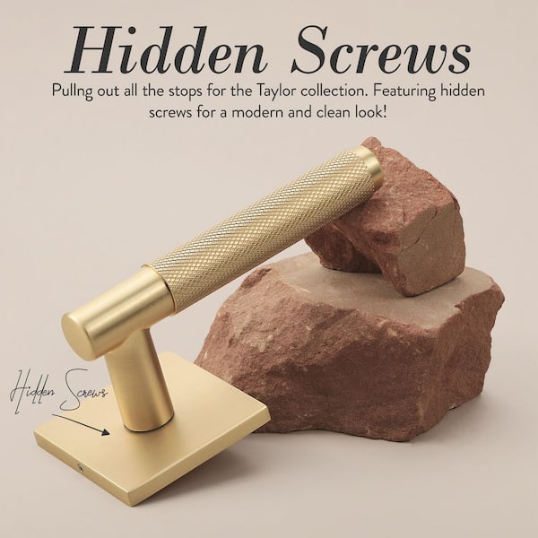 ゴールドリボルバー 約18cm McBowery Taylor Champagne Gold Modern Heavy Duty Knurled Interior