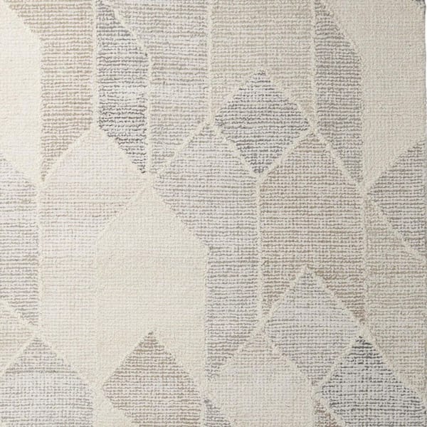 9 ft. x 12 ft. Beige, Gray, Ivory Geometric Washable Area Rug