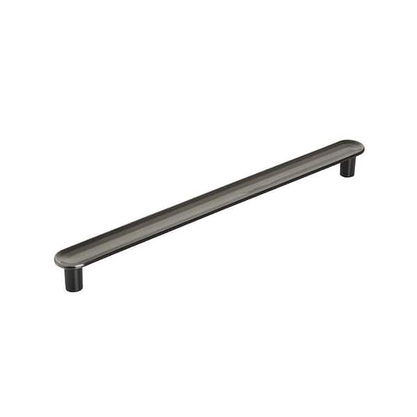 Amerock Concentric 7-9/16 in. (192mm) Modern Gunmetal Bar Cabinet Pull