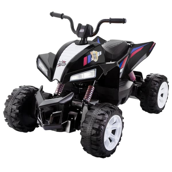 Siavonce 24V 4WD Kids Ride on car 24V Kids Ride on ATV Powerful 4 Wheeler Easy Drag Electric Car Black XMJ P244645 The Home Depot