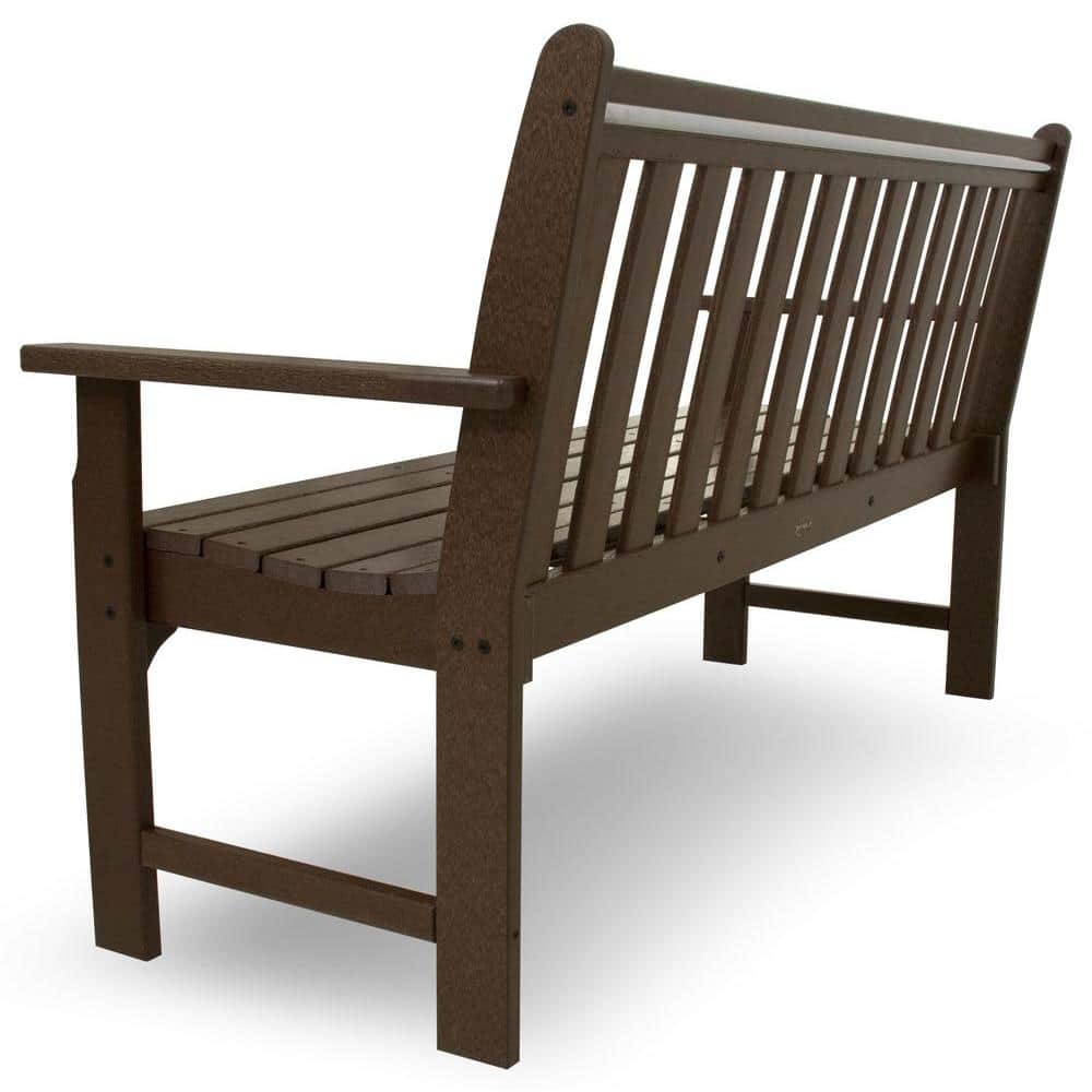 Mahogany 60" Recycled Plastic Outdoor Patio Bench