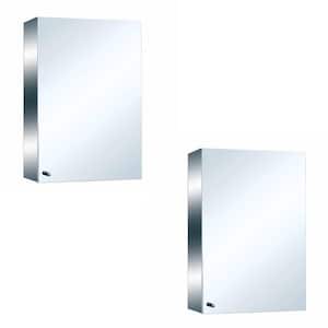 21-3/4 in. Height x 13-3/4 in. Width Stainless Steel Medicine Cabinet Mirror Wall Mount (Set of 2)