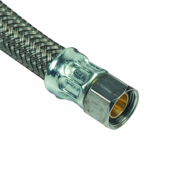 BrassCraft 3/8 in. Compression x 3/8 in. Compression x 60 in. Braided  Polymer Dishwasher Supply Line with 3/4 in. Garden Hose Elbow B1-60DW12 P -  The Home Depot