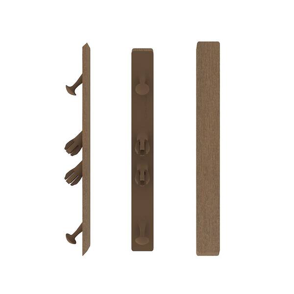 NewTechWood UltraShield Peruvian Teak End Cap for Composite Decking 16 ft. Boards (10 per Bag)
