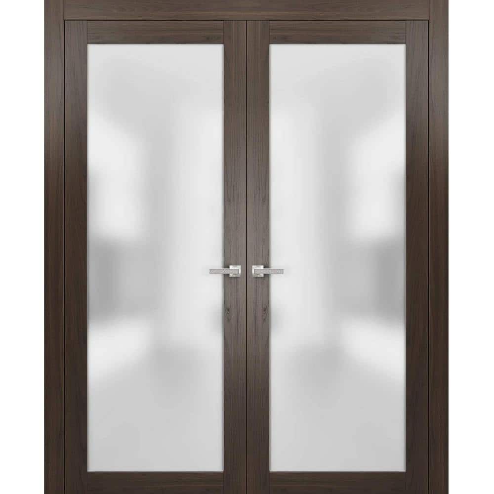2102 60 in. x 84 in. Single Panel Brown Finished Pine Wood Interior Door Slab with Hardware price history on PriceWatchPro