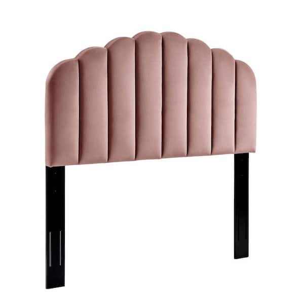MODWAY Veronique Dusty Rose Twin Performance Velvet Headboard