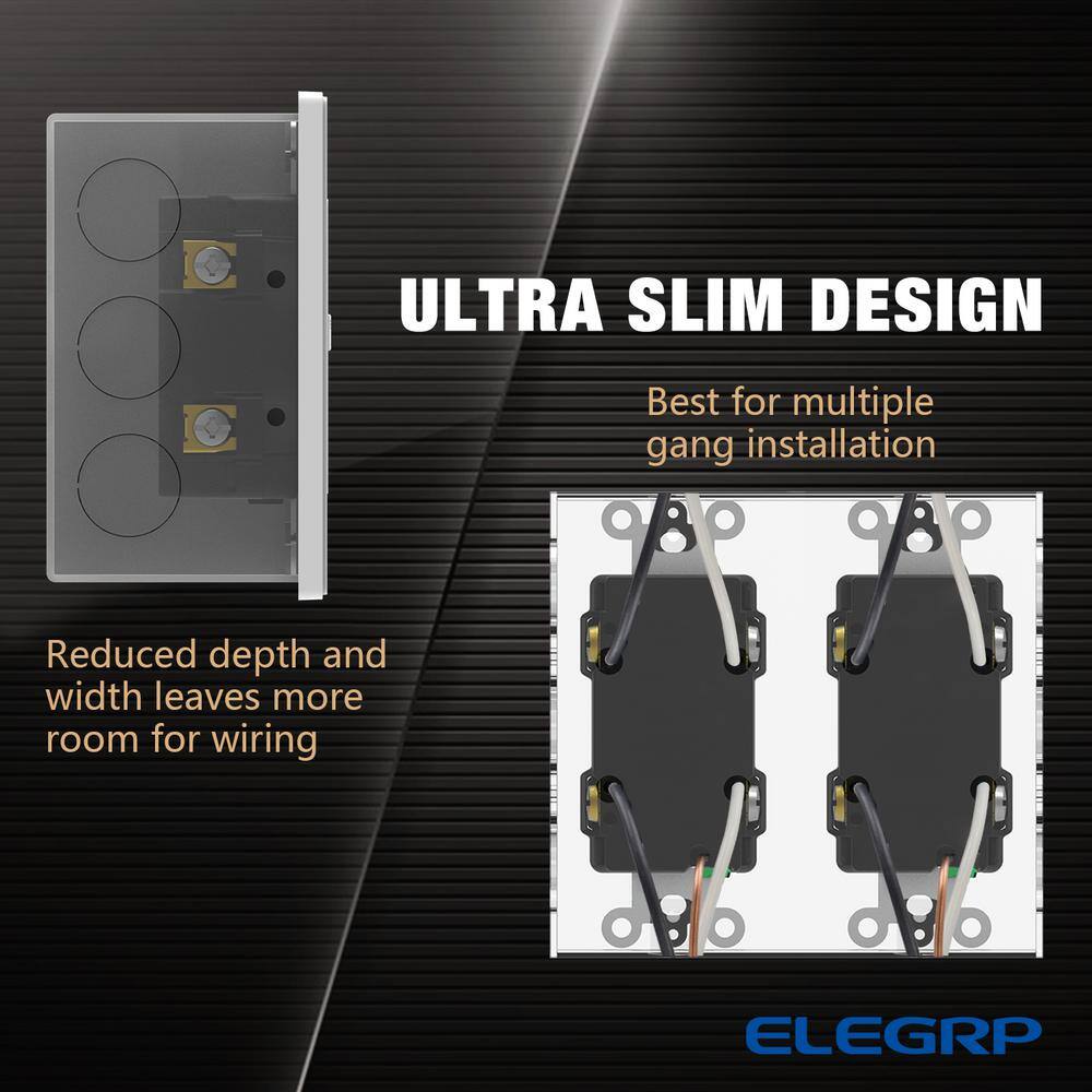 White 15 Amp Tamper Resistant GFCI Duplex Outlet with Wall Plate