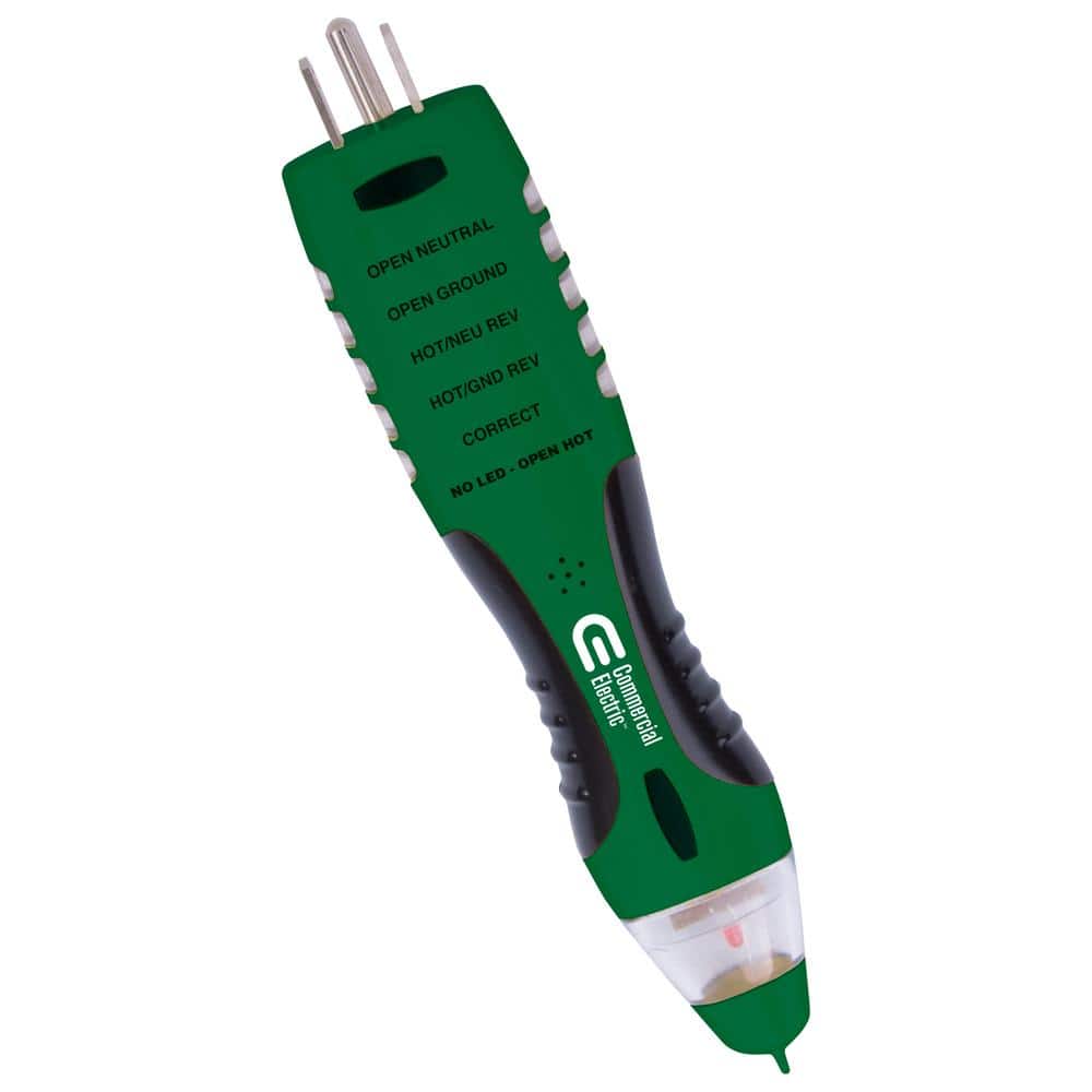 DualCheck 2-in-1 Tester, 50-1000V AC Non-Contact Voltage Analog Detector an