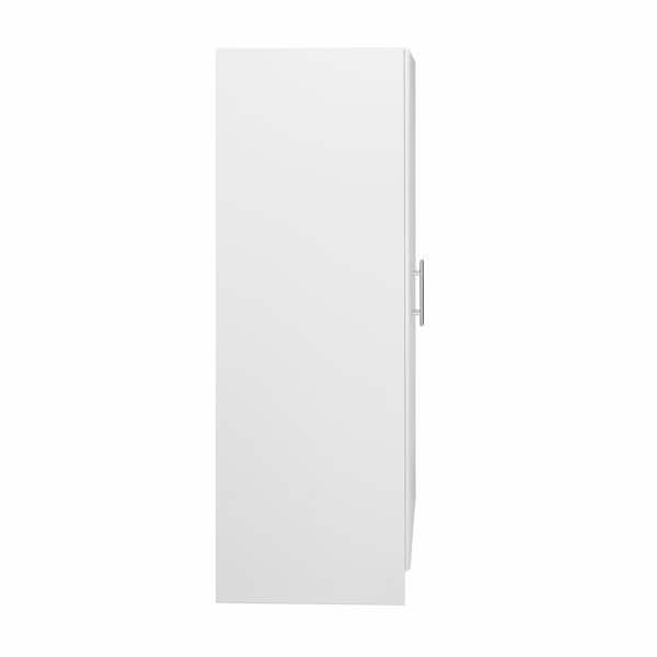 Elite 2-Shelf Engineered Wood Freestanding Wardrobe Cabinet in White (32 in. W x 65 in. H x 20 in. D)