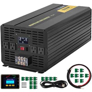 Car Power Converter 5000-Watt Modified Sine Wave Inverter DC 48-Volt to AC 120-Volt with LCD Display Remote Controller