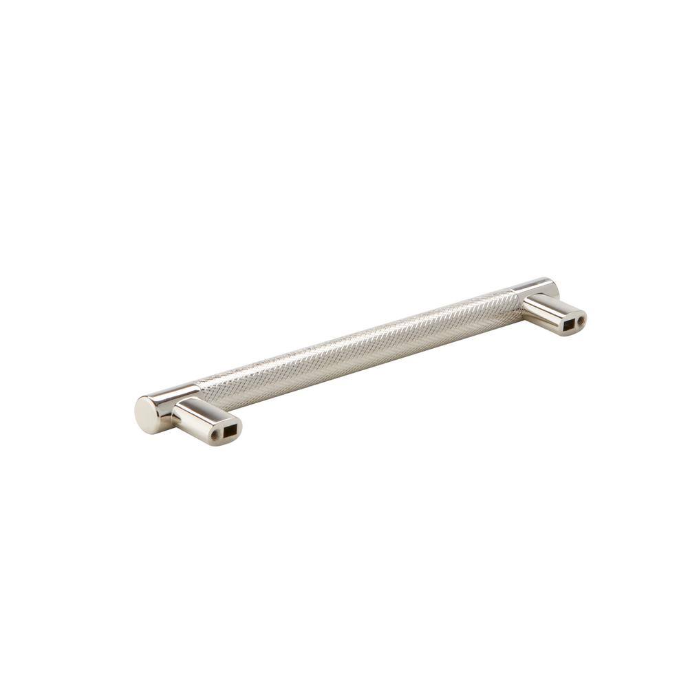 Polished Nickel 8-Inch Modern Industrial Bar Pull