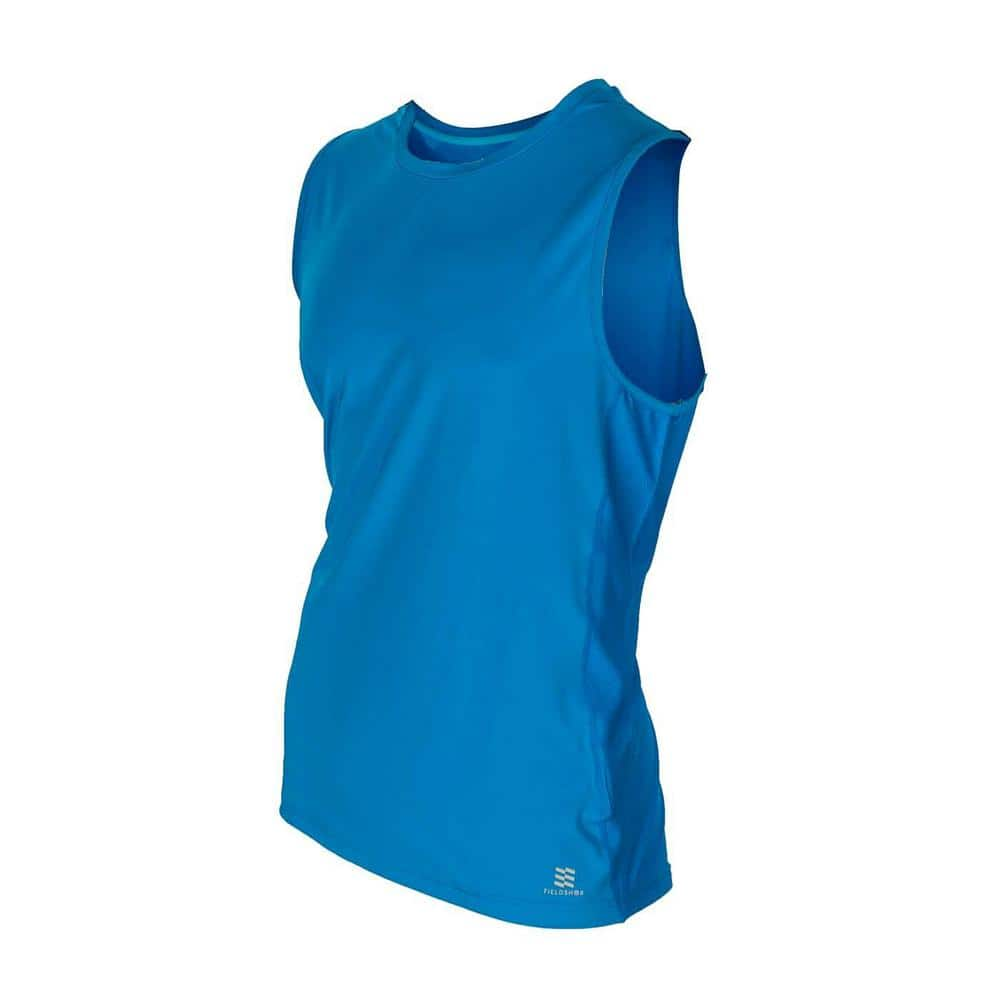 Men's Sleeveless Running Tank Top |  Azure Blue / XL