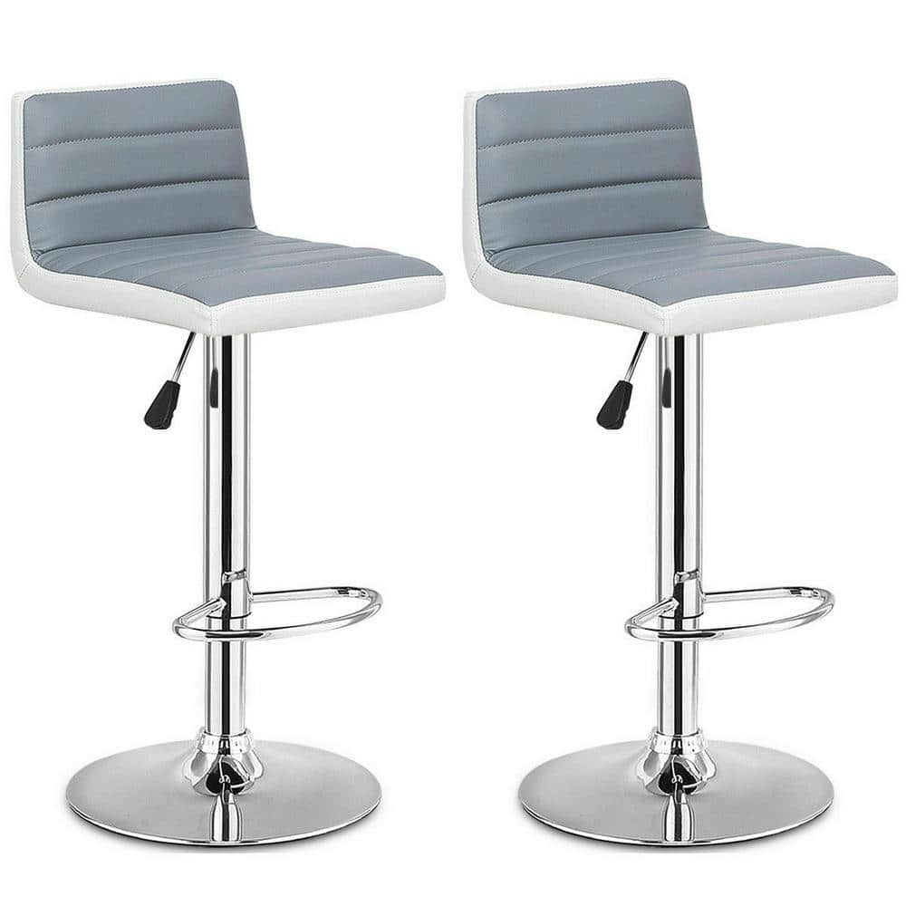 Costway Swivel Bar Stool White