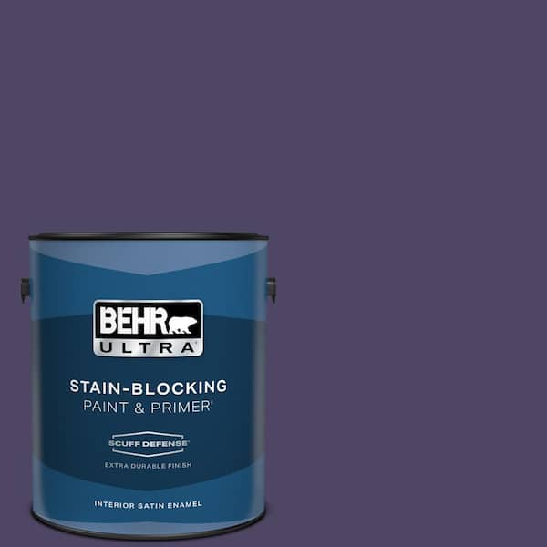 BEHR ULTRA 1 gal. #S-H-650 Berry Charm Extra Durable Satin Enamel Interior Paint & Primer