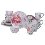 Spring Bouquet 16-Piece Seasonal Multicolored Earthenware Dinnerware Set (Service for 4)
