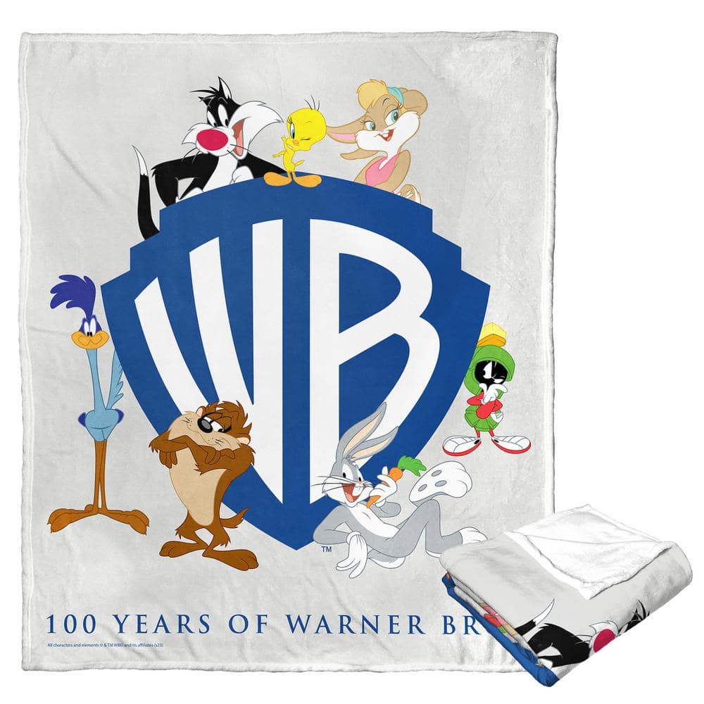 THE NORTHWEST GROUP Wb Wb100 100Th Anniversary Silk Touch Multi-Colored Throw