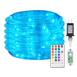 40 ft. Outdoor 18 Colors Plug-In Integrated LED Rope Light (1-Pack)