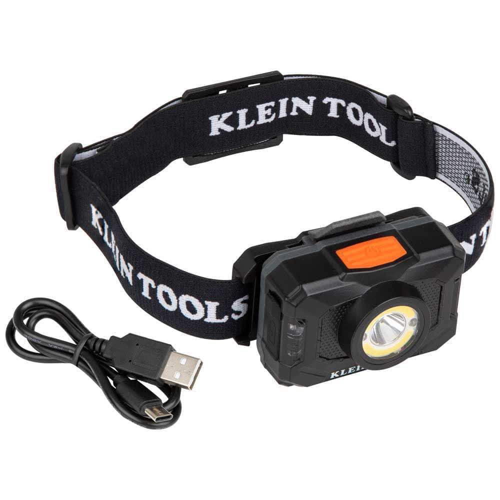 Klein Tools Rechargeable 2-Color LED Headlamp with Adjustable Strap, 800  Lumens, Settings 56414 The Home Depot