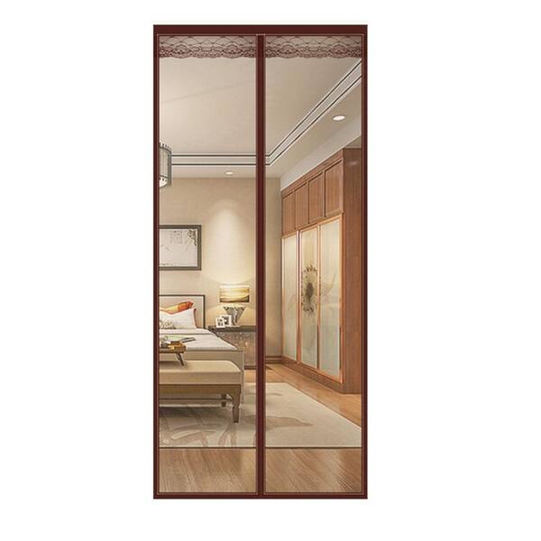 Shatex 39 in. x 83 in. Brown Stainless Steel Screen Door With